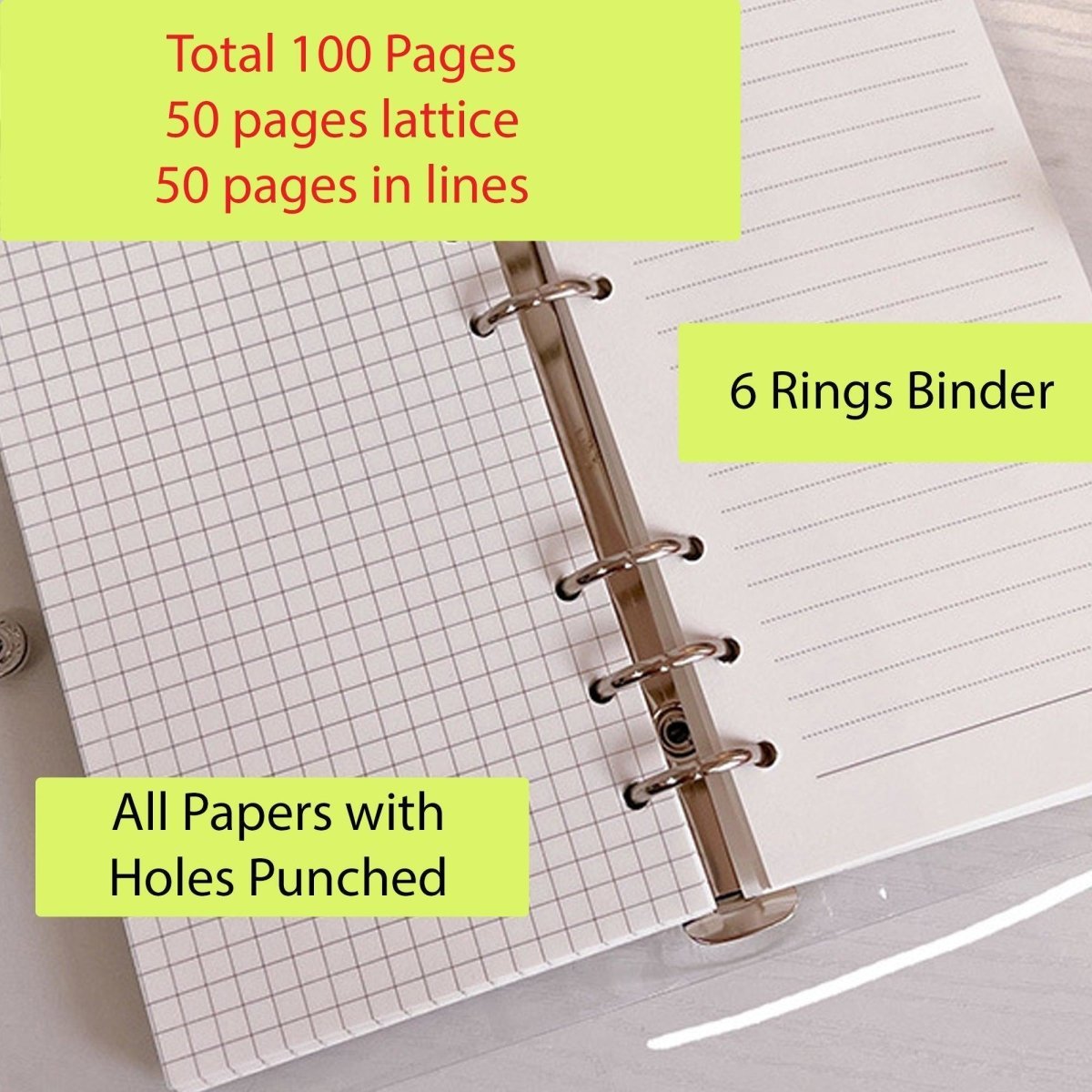 Metal Spiral Rings Binder Clip Diary Notebook Planner A4 A5 - Temu